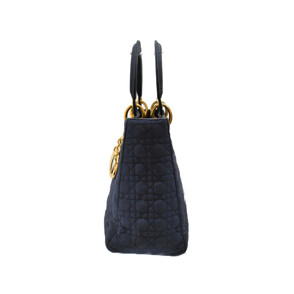 Dior Black Lady Blue Nylon  Christian Cannage - Picture 1 of 13